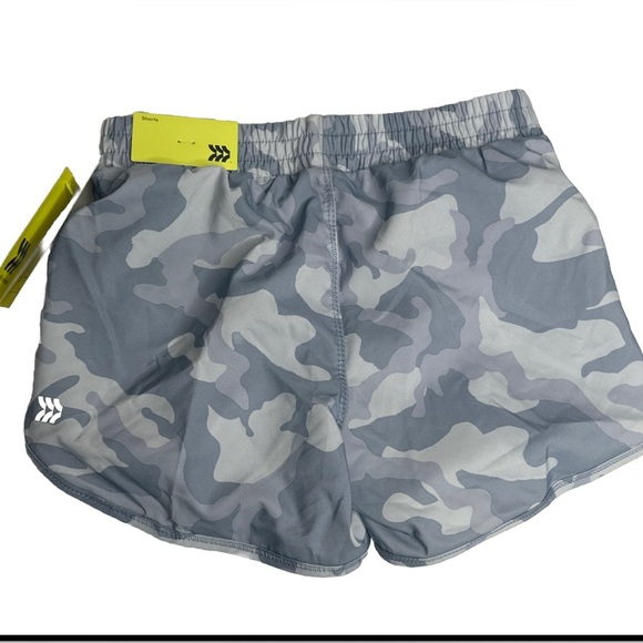 All In Motion Girl's Size Small 6/7 T.Blue Multicolor Running Athletic Shorts - Picture 2 of 8